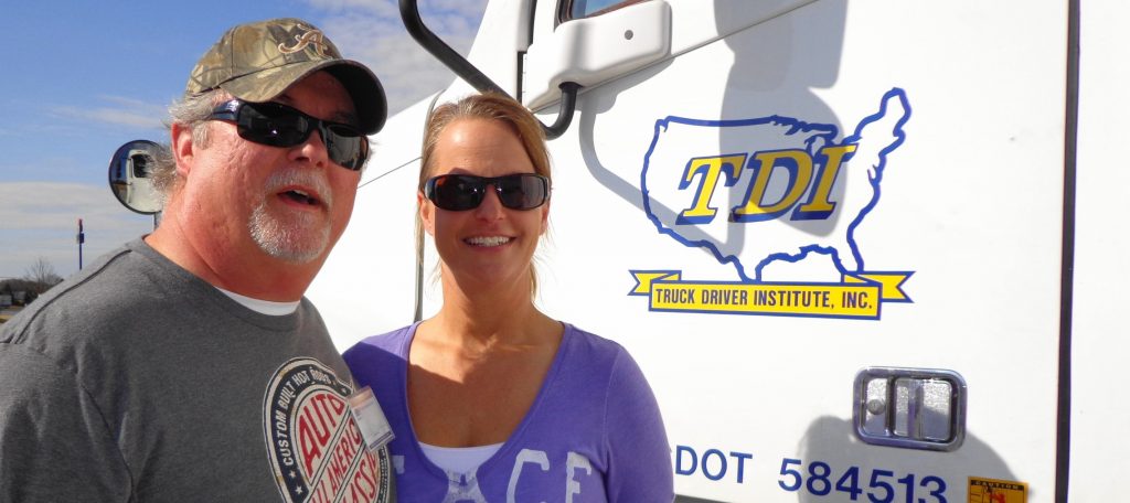 Mark and Mary Ann Taylor begin new team driving jobs at Truck Driver Institute
