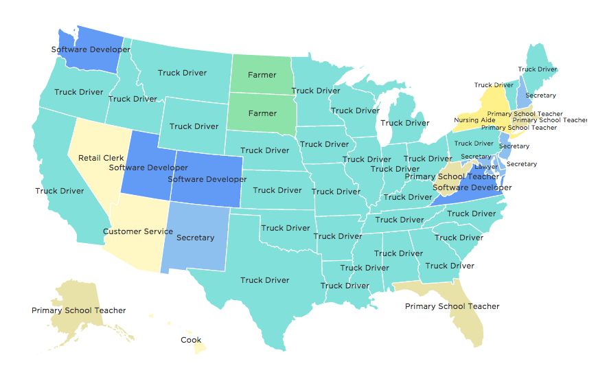 truck driving jobs map