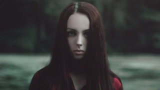 haunting look girl