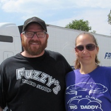 truck driving couple